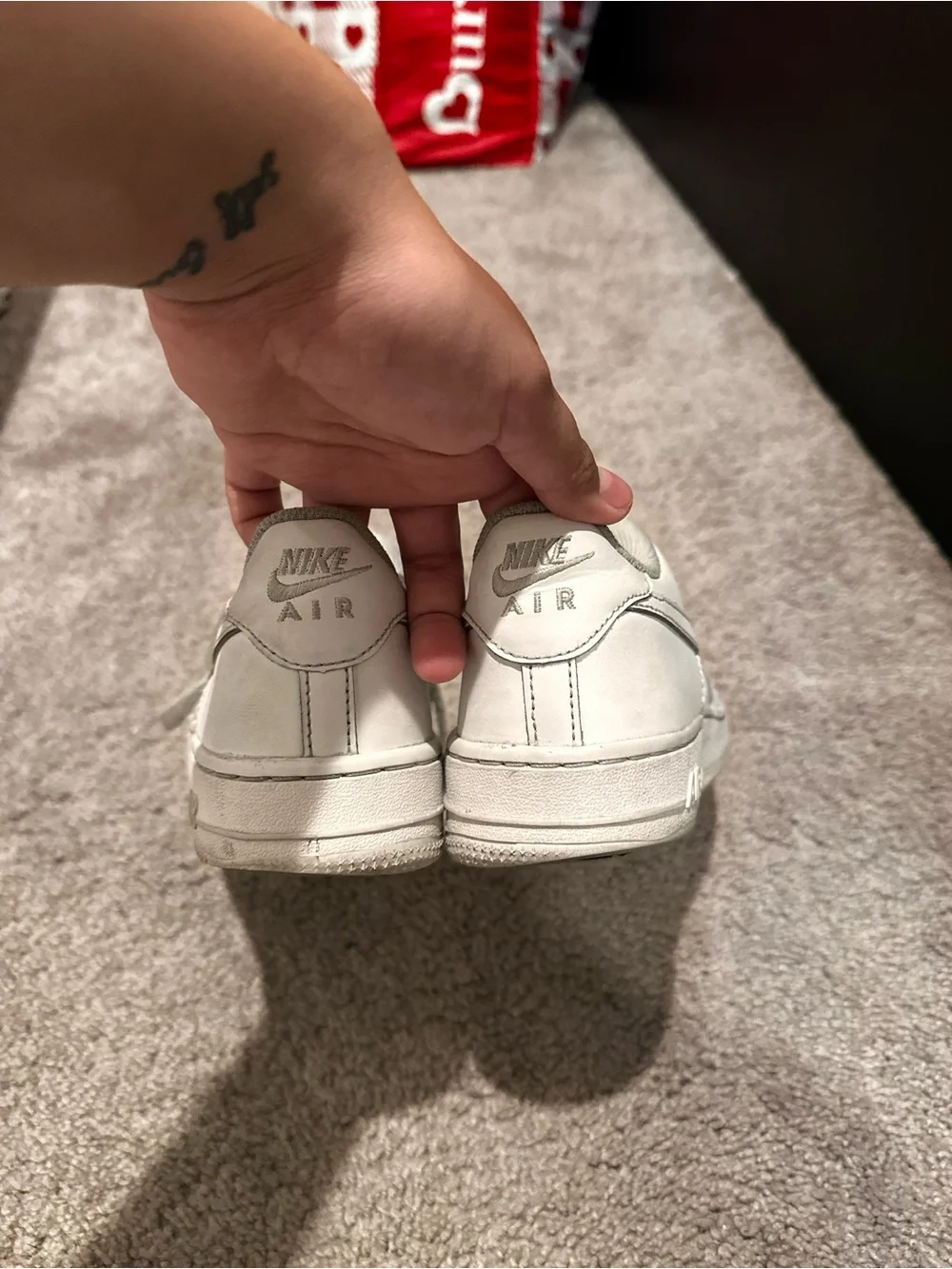 Nike Women’s White Air Force 1 Sneakers Size 5Y